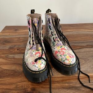 Floral Platform Dr Martens
